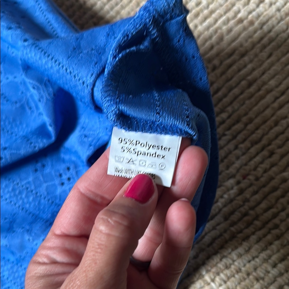 NWOT Amazon Women's size large Blue dressy top - Picture 5 of 7